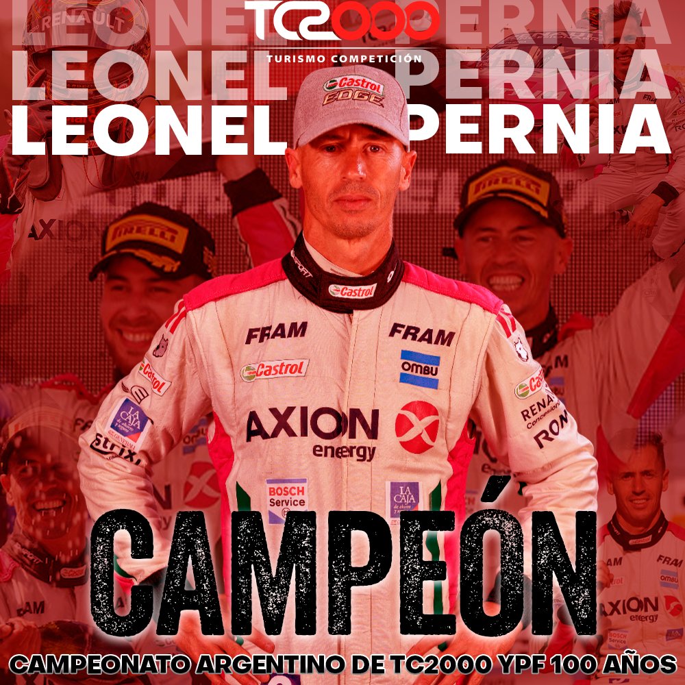 Leonel Pernía bicampeón del TC2000